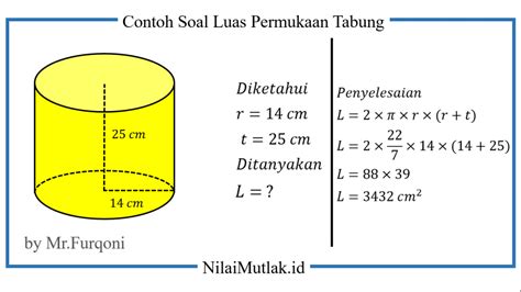 Rumus Luas Permukaan Tabung Cara Menghitung Dan Contoh Soalnya - Riset