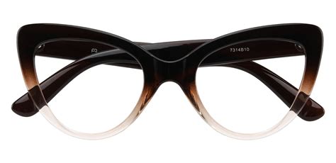 Melinda Cat Eye Prescription Glasses - Brown | Women's Eyeglasses ...