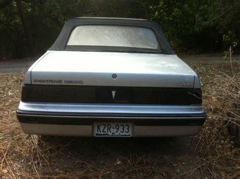 1984 Pontiac J2000 Sunbird LE Convertible 2-Door 1.8L - Classic Pontiac ...