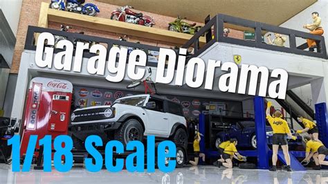 1/18 Scale Diecast Garage Diorama Tour with Tips and Tricks - YouTube