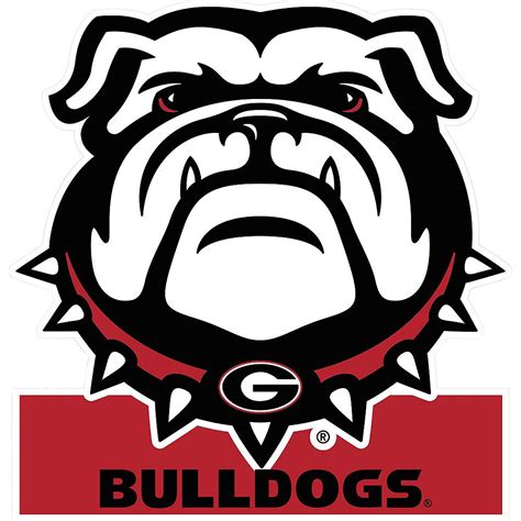 Georgia Bulldogs Mascot Table Sign 7 1/2in x 8in | Bulldog mascot ...