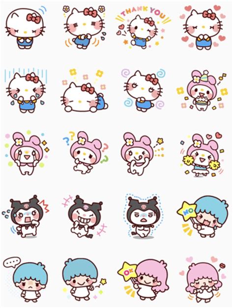 Printable Sanrio Stickers