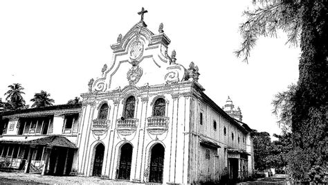 Milagres Church, Mapusa, Goa | Photo-sketch by Frederick Nor… | Flickr