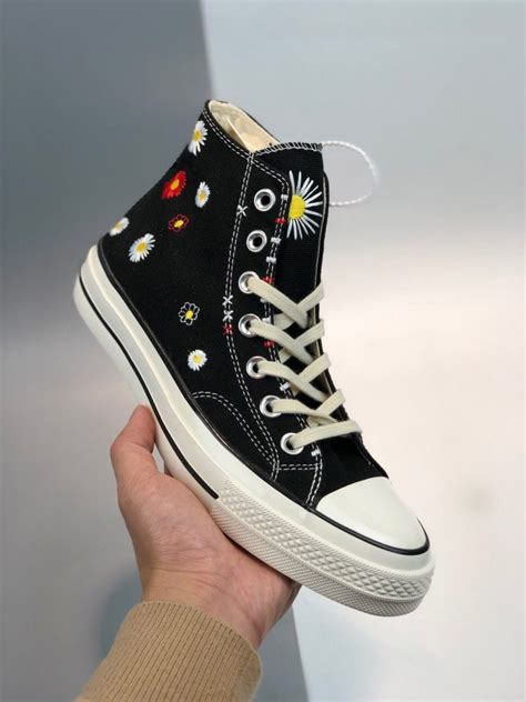 Converse Embroidered Floral Chuck Taylor All Star Black/Natural Ivory ...