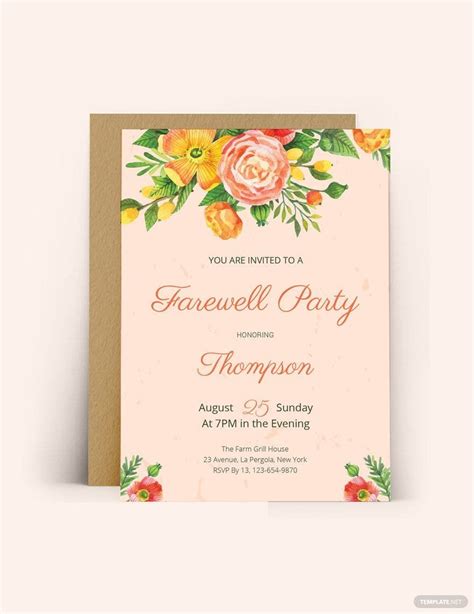 FREE Farewell Card Templates & Examples - Edit Online & Download ...