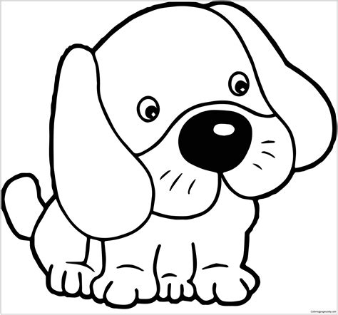 Free Printable Puppy Coloring Page