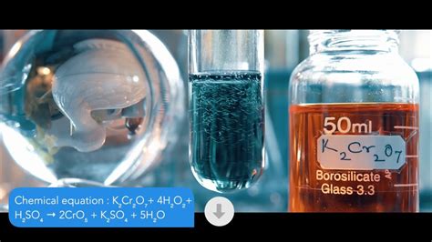 k2Cr2O7+H2SO4+H2O2 | Acidified Potassium dichromate + Hydrogen peroxide ...