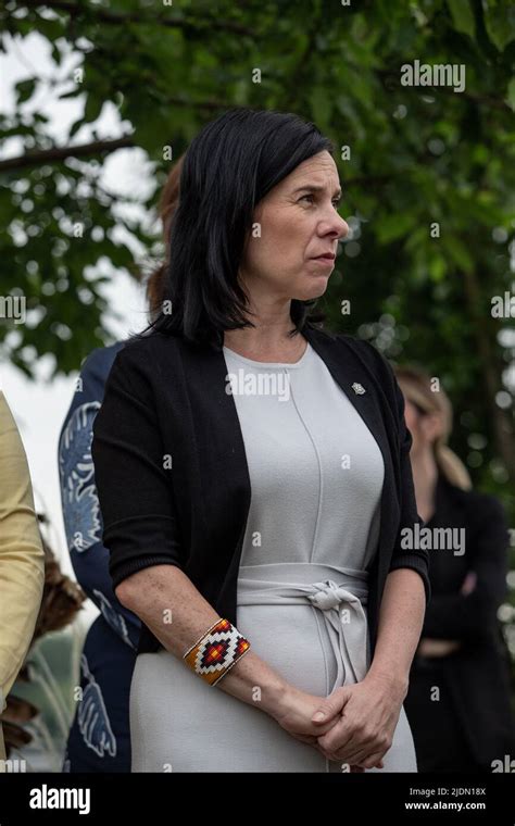 The Mayor of Montreal Valérie Plante seen during the celebrations of ...