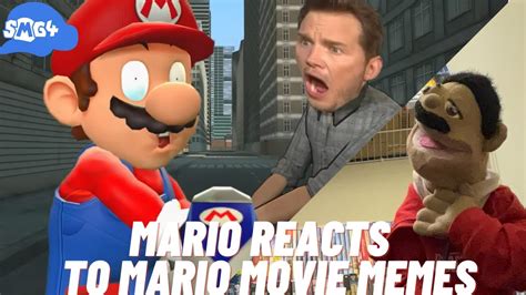 SMG4: Mario Reacts To Mario Movie Memes Reaction (Puppet Reaction ...