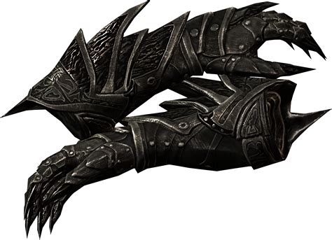 Daedric Gauntlets (Skyrim) | Skyrim, Weapons and RPG