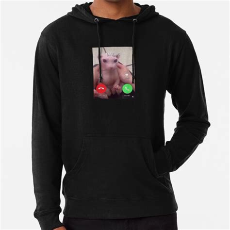 " bingus cat meme bingus cat meme bingus cat meme" Lightweight Hoodie ...