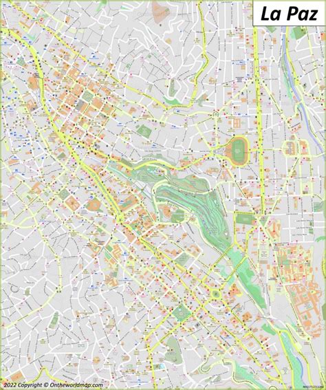 La Paz Map | Bolivia | Detailed Maps of Nuestra Señora de La Paz