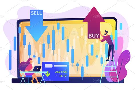 Stock market concept vector | Custom-Designed Illustrations ~ Creative ...