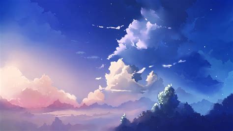 Anime Blue Sky Wallpaper