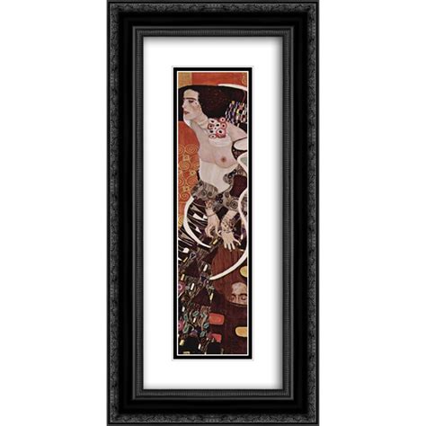 Gustav Klimt 2x Matted 12x24 Black Ornate Framed Art Print 'Judith II ...