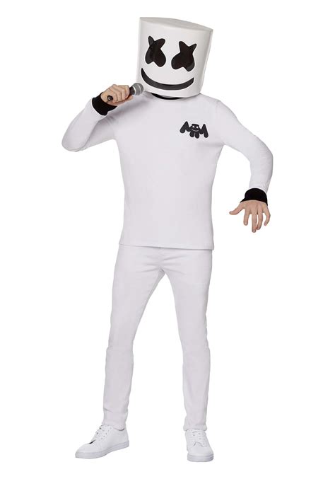 DJ Marshmello Adult Costume | Celebrity Costumes