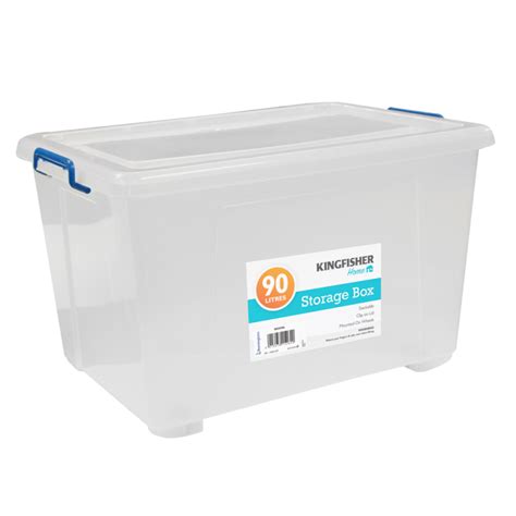 90L Plastic Storage Box With Wheels | Bonningtons