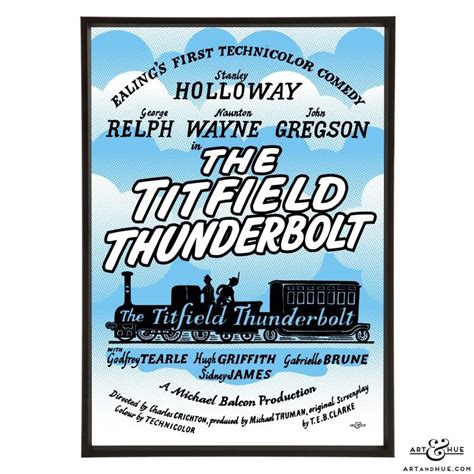 Titfield Thunderbolt Poster - Trains Ealing Comedy Pop Art | Art & Hue