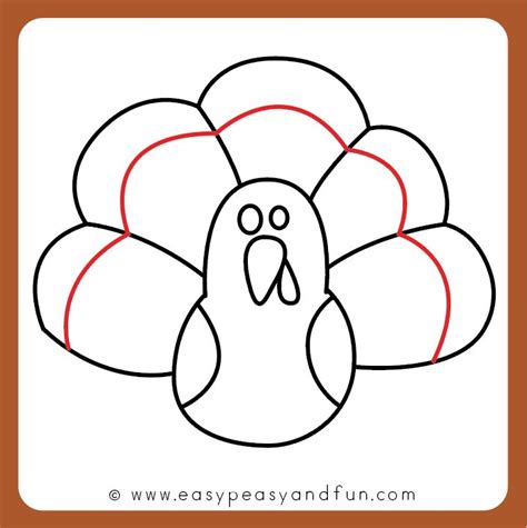 Easy Turkey Drawing Tutorial | EASY DRAWING STEP