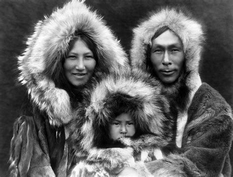 Alaska Eskimo Family Photograph by Granger