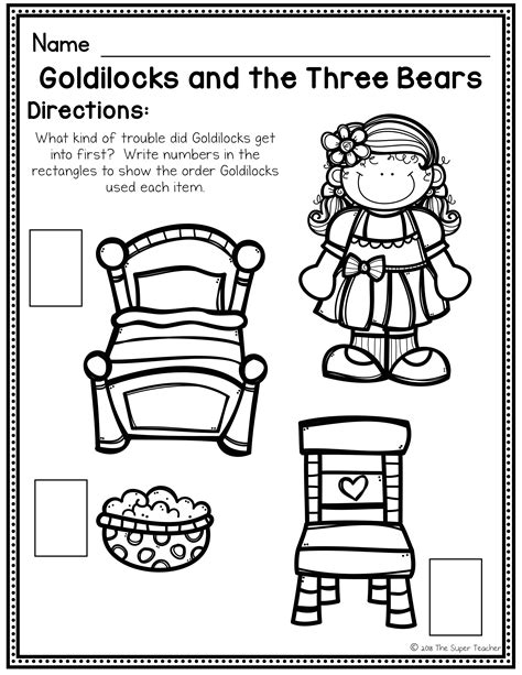 Goldilocks And The Three Bears Printable Story With Pictures ...