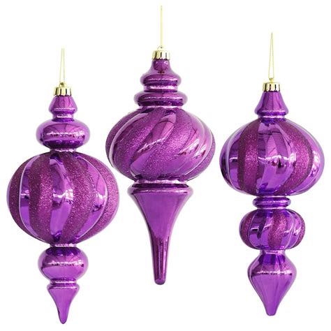 Purple Christmas Decorations, Purple Christmas Ornaments, Xmas Tree ...