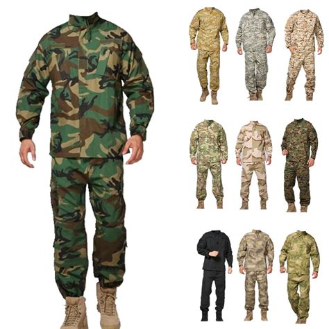 12 Colors Camouflage Military Tactical Suits Army Military Uniform ...