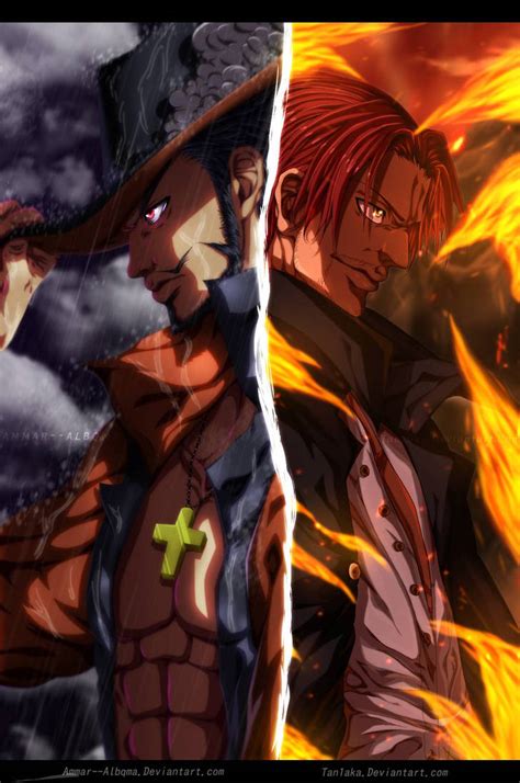 Shanks and Mihawk!! by TaN1aKa on DeviantArt