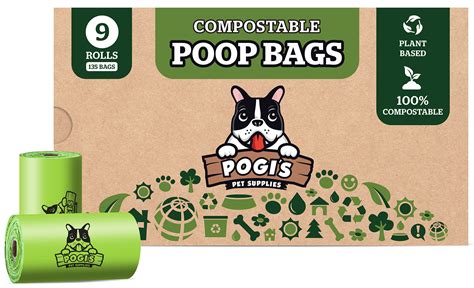 Biodegradable Dog Poop Bags - Pogi's Best Compostable Pet Waste Bags ...