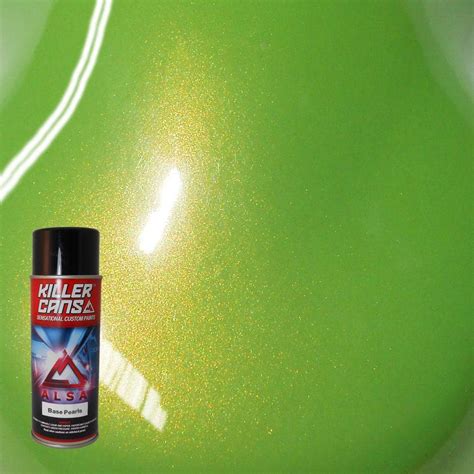 Alsa Refinish 12 oz. Base Pearls Toxic Green Killer Cans Spray Paint-KC ...