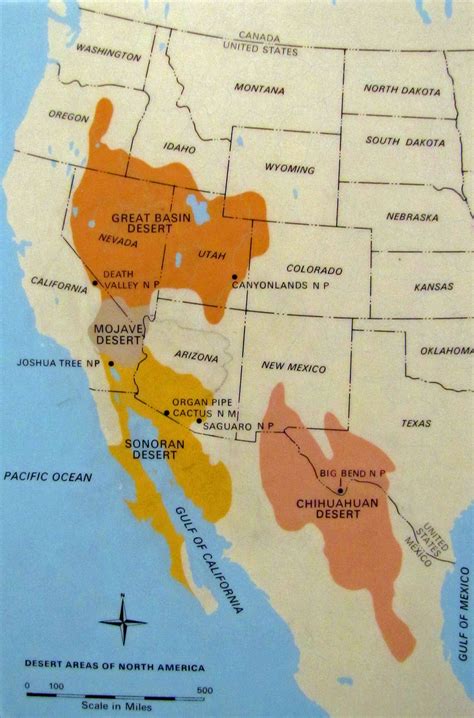 Map of the US Deserts | Cicerone