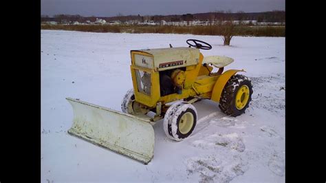 1964 Cub Cadet 100 Snow Plow Installation - YouTube