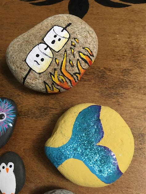 Painted rocks mermaid glitter tail | Rock crafts, Painted rocks kids ...