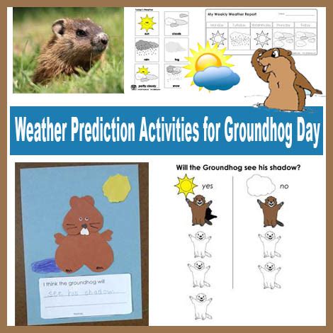 Weather Prediction Activities for Groundhog Day | KidsSoup