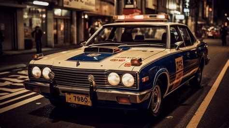 Tokyo Police Car Photo In Japanese Background, Police Car Driving Image ...