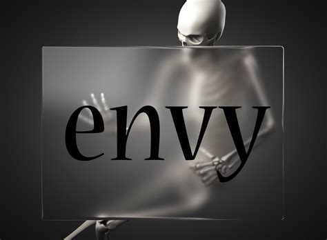 envy word on glass and skeleton 6393772 Stock Photo at Vecteezy