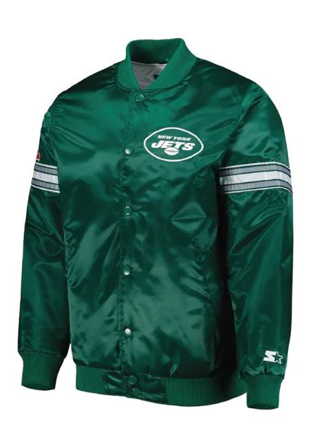 New York Jets Green Starter Satin Jacket | RockStar Jacket