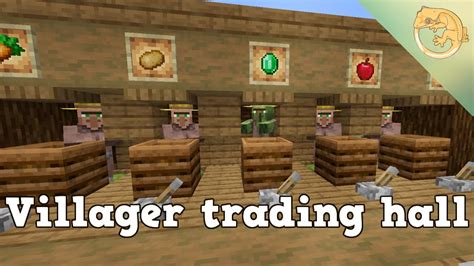 Minecraft bedrock villager trading hall