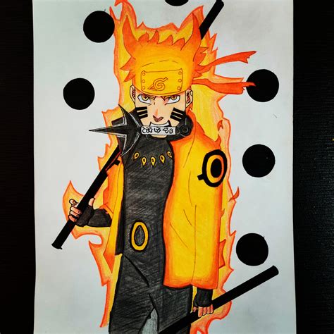 Naruto Six Paths Sage Mode Drawing