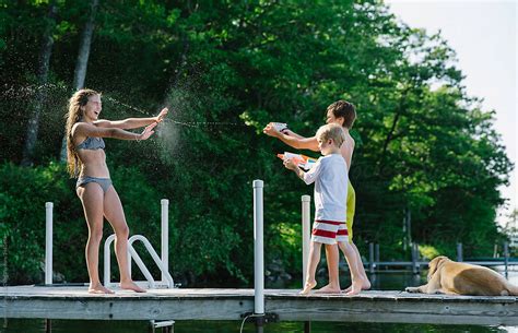 «Water Gun Fight» del colaborador de Stocksy «Raymond Forbes LLC» - Stocksy