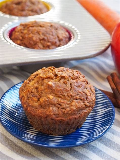 Healthy carrot apple muffins - Caroline's Cooking