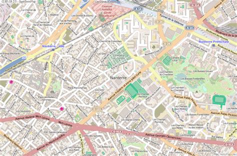 Nanterre Map France Latitude & Longitude: Free Maps