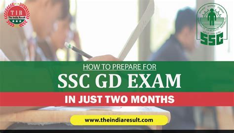 How to Prepare for SSC GD Exam in Just Two Months? | The India Results