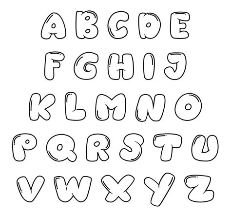 Bubble Letters Alphabet Fancy Fonts Alphabet, Bubble Letters Alphabet ...