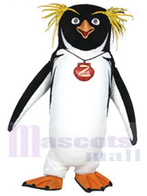 Cody Northern Rockhopper Penguin Mascot Costume Surf's Up Cartoon