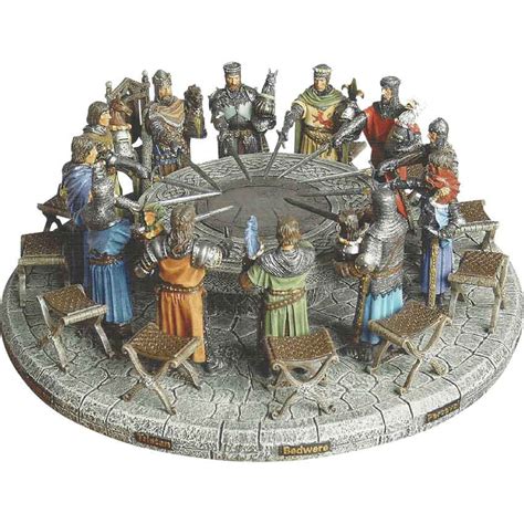 Hand Painted Knights of the Round Table Display