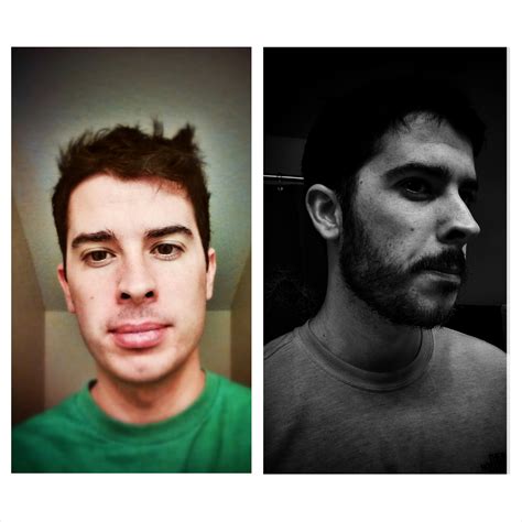 A little late, but here's my No Shave November before and after. : r/beards