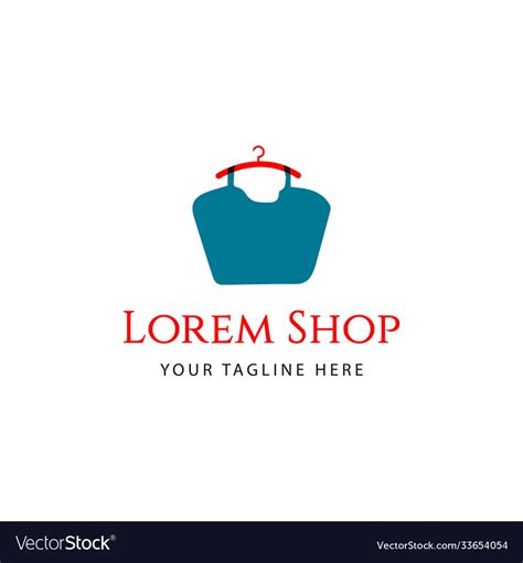 Shop logo template design Royalty Free Vector Image