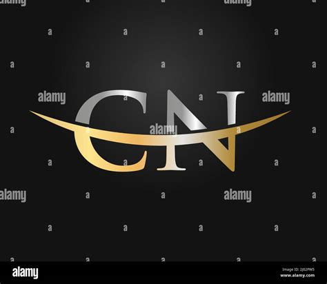 Initial Monogram Letter CN Logo Design Vector. CN Logo Design Template ...