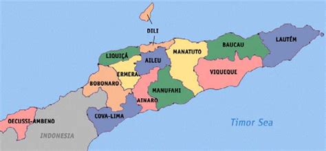 Map of Timor-Leste (Source Wikipedia) | Download Scientific Diagram